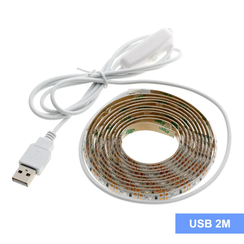 Светодиодный ночник s отпугивающий насекомых 1 M/2 M/5 M USB DC 5V 12V светильник-волновой Репеллент для дома кемпинга ночной Светильник - Испускаемый цвет: 2M