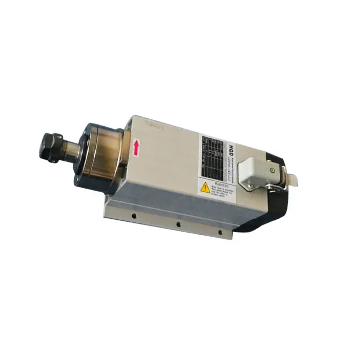 

Flange spindle motor 2.2KW 220v/380v ER20 SQUARE AIR COOLED SPINDLE MOTOR for wood engraving