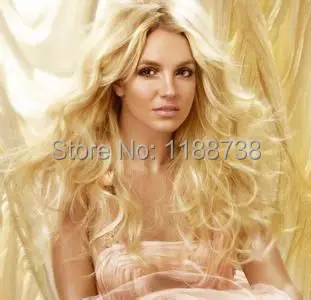 Britney Spears Celebrity Hairstyle Sweet Blonde Medium Long Wavy Wig For African American Women W220 Britney Spears Celebrity Hairstyle Sweet Blonde Medium Long Wavy Wig For African American Women W220