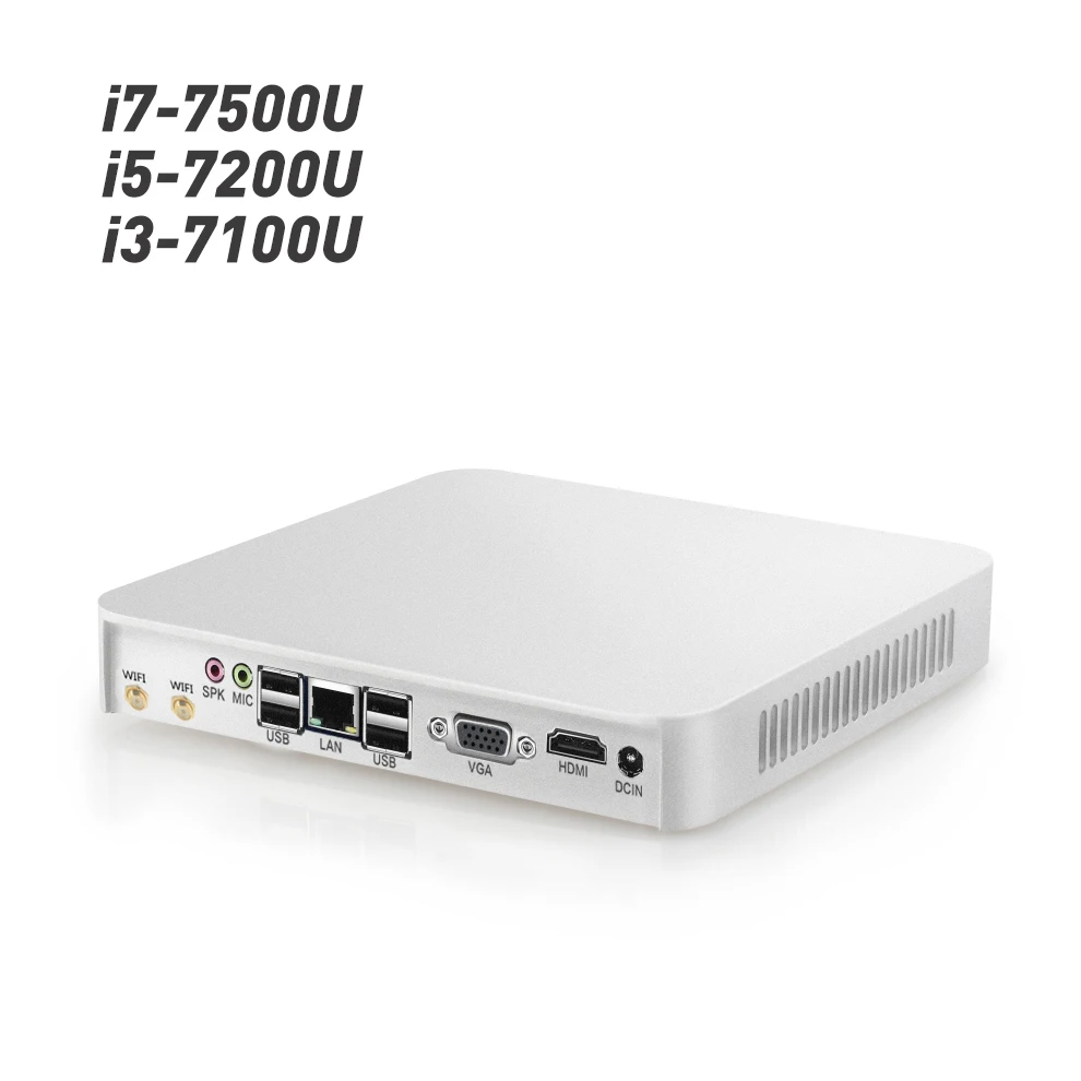 

Mini Desktop PC Intel Core i7 7500U i5 7200U i3 7100U 8GB DDR3L 240GB SSD Windows 10 HDMI VGA WiFi Gigabit LAN Compact Box PC