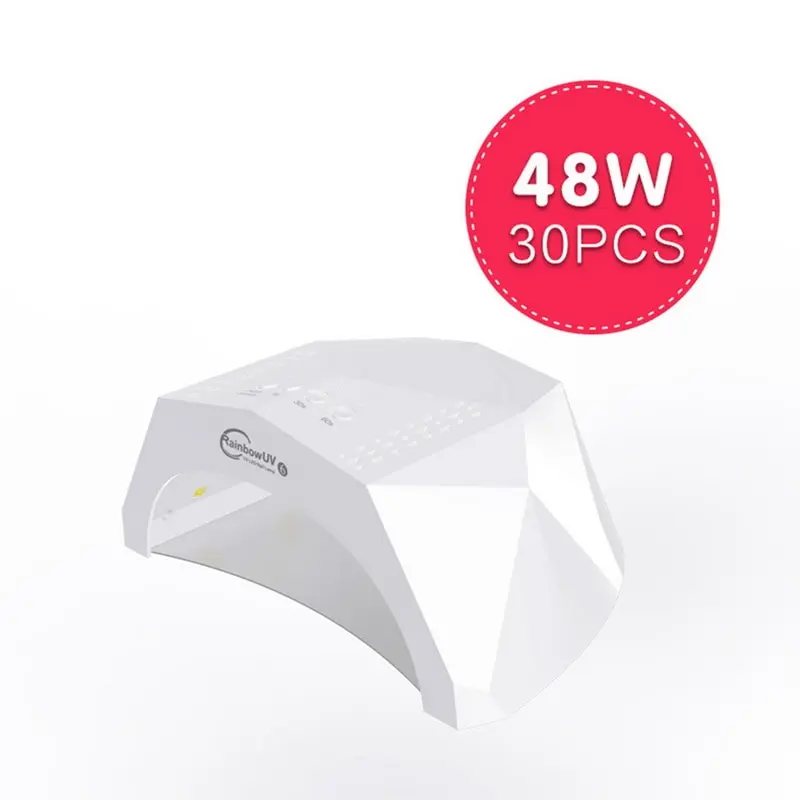 Nail Dryer Diamond Nails Lamp Led Phototherapy Machine Tools Polish Glue Baking Lamps Cure All Gels 48w Intelligent Induction | Красота и