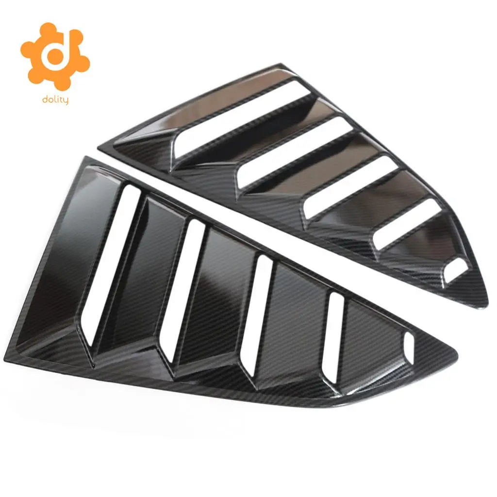 2 Pieces Vent 1/4 Quarter Side Window Louver Cover For Chevrolet Camaro