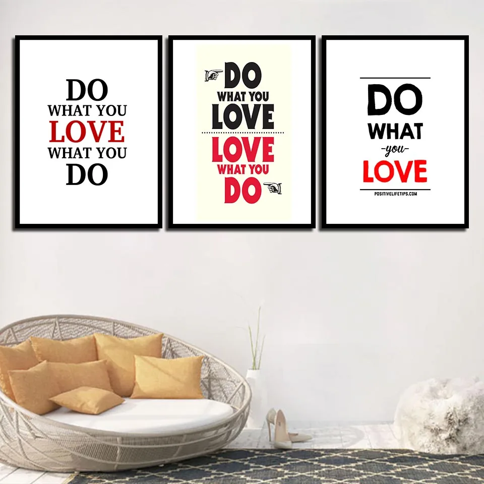 Home Decor Fashionable Love Letter Space Art Canvas HD Prints Painting