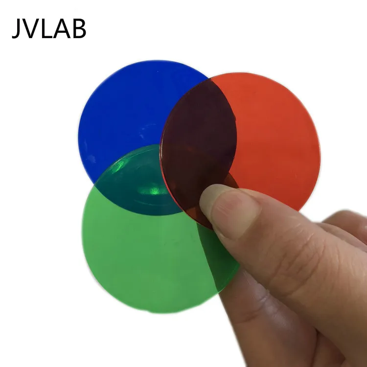 

Trichromatic Filter Three Primary Colors Transparent Sheet 50mm RGB Filter Physical Optics Experiment Teaching Equipment