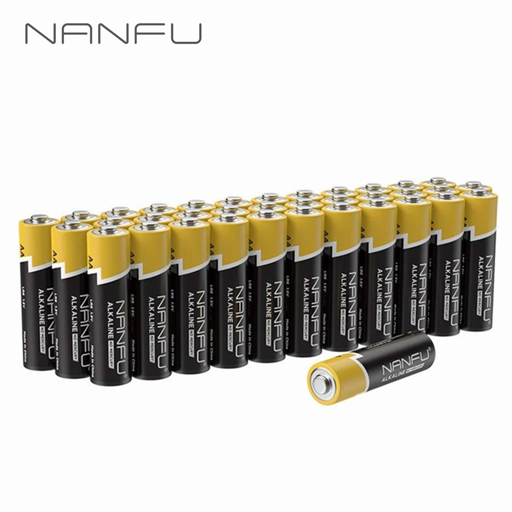 Nanfu 36 Pcs/set Aa Batteries Ultra Power Lr6 Alkaline Battery 1.5v For