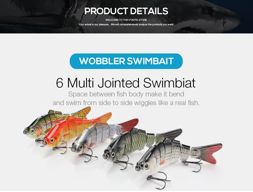 10 Wobblers Afundando Iscas De Pesca sete