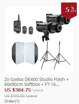 Godox 3X QS 600 Вт Профессиональные студийные вспышки Вспышка Комплект для свадебной моды