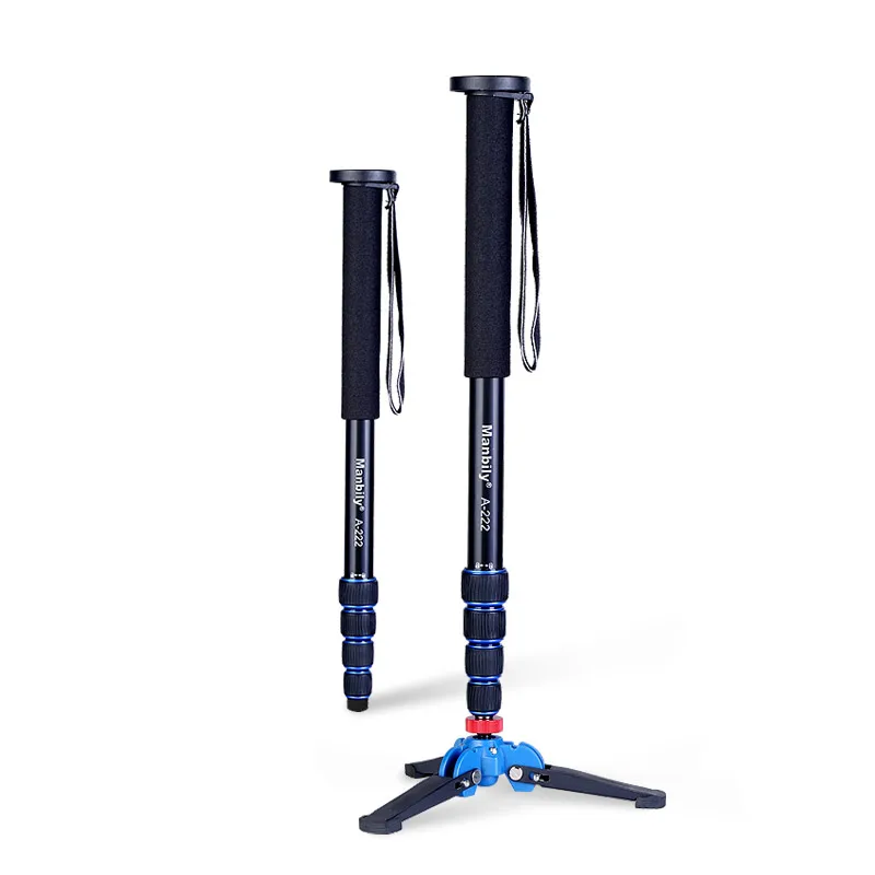 Manbily 165cm Portable Professional A222 Aluminum Camera Tripod Monopod with M1 Stand base&ball head for SLR DSLR camera цена Manbily 165cm Portable Professional A222 Aluminum Camera Tripod Monopod with M1 Stand base&ball head for SLR DSLR camera цены онлайн