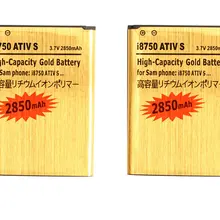 Ciszean 2 шт./лот 2850 мАч eb-l1m1nlu Золото Замена Батарея для Samsung Galaxy ATIV S i8750 i8370 i8790 Bateria Batterij