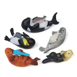 5 шт./компл. милый мультфильм морские организмы Дельфин микро ландшафтный сад Декор фигурку модель игрушечные лошадки для детей подарок
