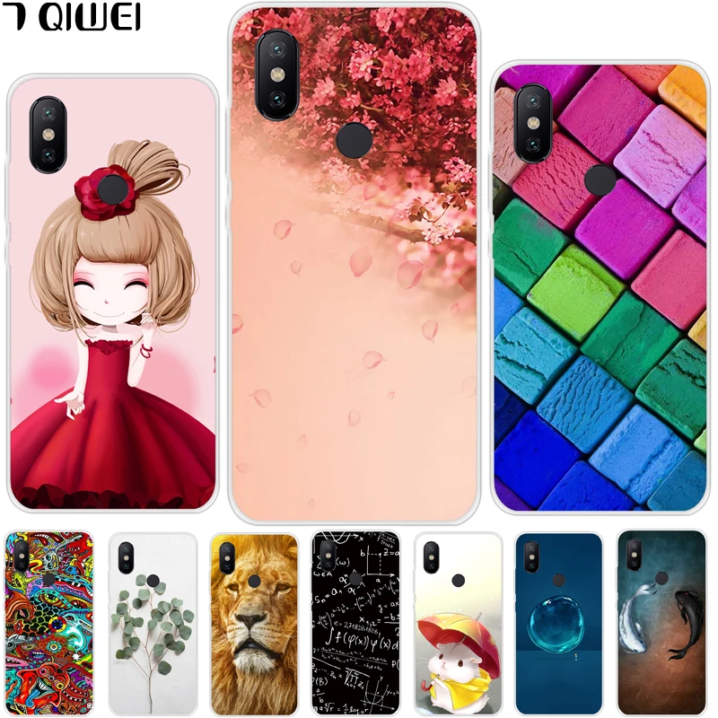 

MIA2 Case For Xiaomi Mi A2 Case 5.99 inch Silicone Soft TPU Case For Funda Xiaomi Mi A2 Cover Cool Print Fundas Thin 2A A 2 Para