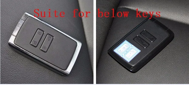 Автомобильный брелок из натуральной кожи с дистанционным управлением для ключей для Renault Kadjar 4 кнопки умный ключ
