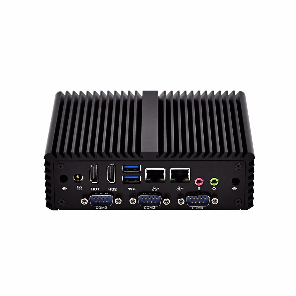 

Mini Pc Intel Core I7-4500U 4GB+64GB/ 8GB+128GB Dual Lan 4*COM Fanless X86 1080P DC 12V Q470P Industrial Computer