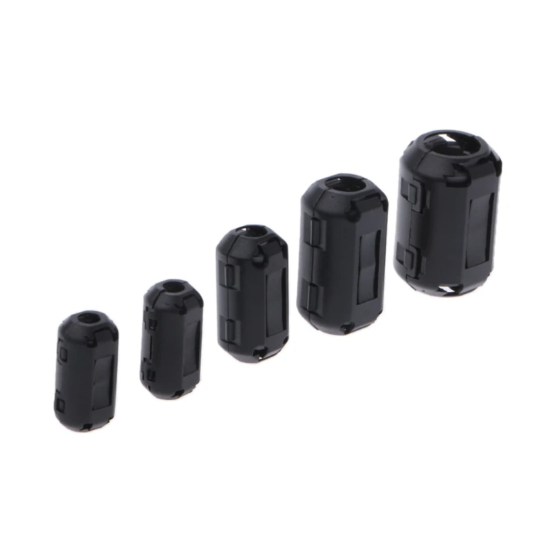 

Clip-on Ferrite Ring Core RFI EMI Noise Suppressor Cable Clip For 3.5/5/7/9/13mm Cable #Sep.07