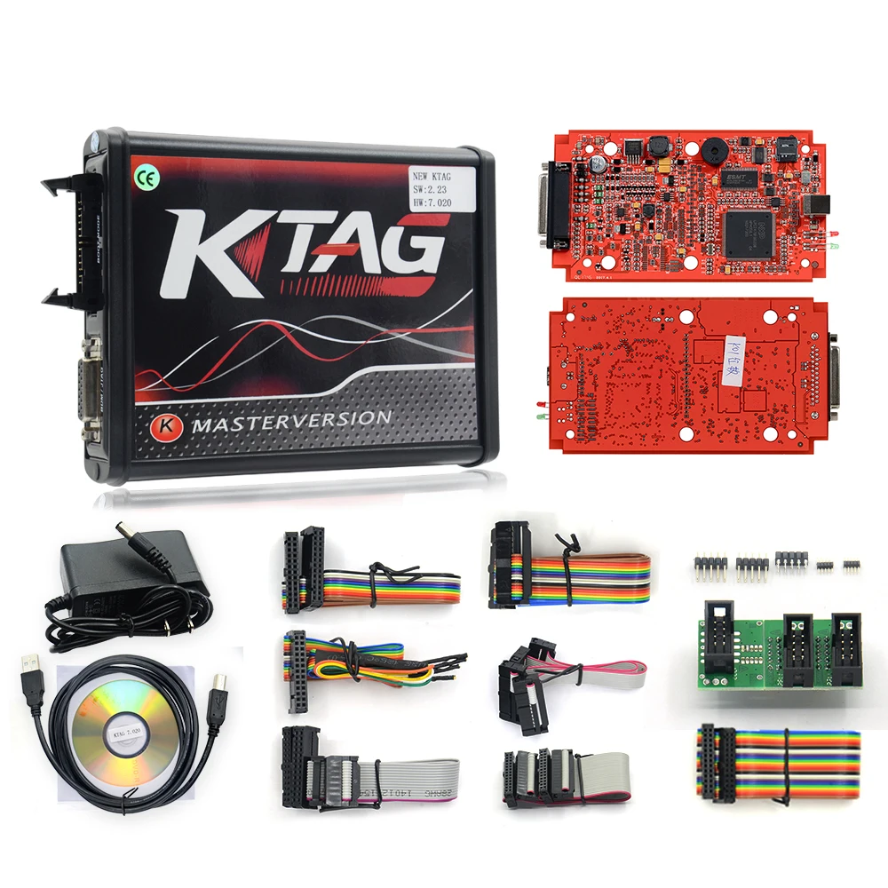 Разблокированная онлайн версия V2.47 V2.23 EU Kess V5.017 зеленый/красный PCB Ktag V7.020 Основной