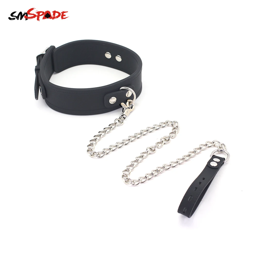 Smspade Sex Restraint Collar & Leash Sex Slave Collar Bondage Sex
