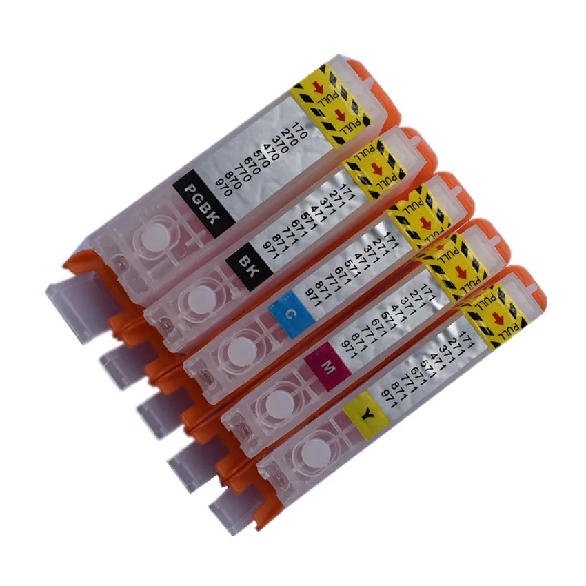 Kaufen PGI 470 PGBK 470 471 CLI 471 nachfüllbare tinten patrone refill permanent chip Für canon PIXMA MG6840 MG5740 TS5040 TS6040 drucker
