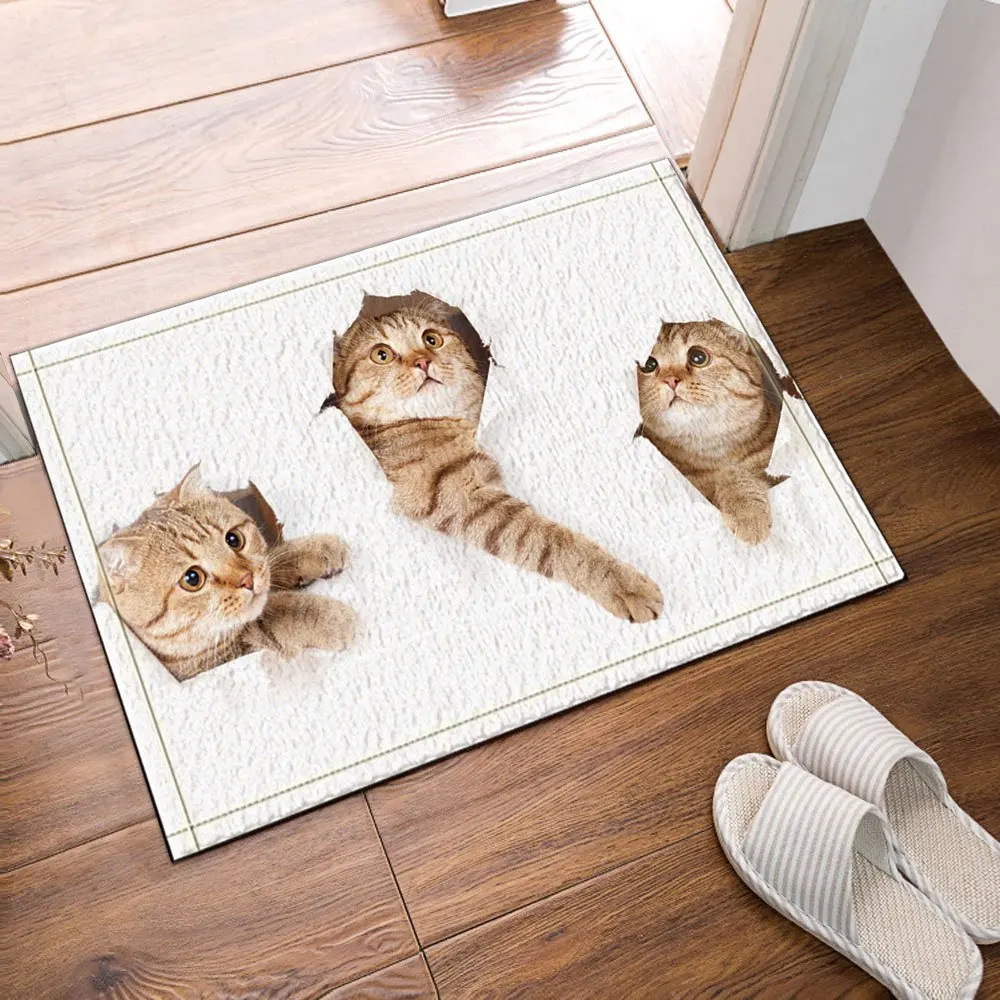 Cats Out Of The Paper Bath Rugs Bathroom Entryways Outdoor Indoor Front