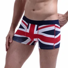 SEOBEAN, мужское нижнее белье с флагом Великобритании, хлопковые трусы-боксеры, мужские трусы-боксеры в британском стиле, мужские Пижамные шорты, нижнее белье для мужчин