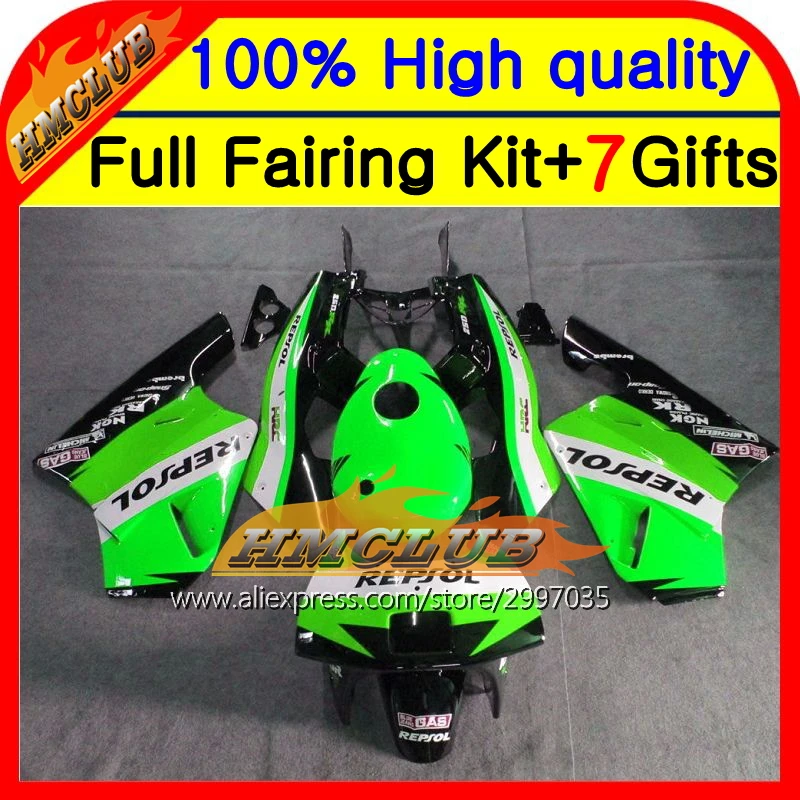 

Body For HONDA Green black NSR250R MC18 PGM2 88-89 NSR 250R 13HM20 NSR250 R 250 R NSR250RR 88 89 1988 1989 Repsol Fairing
