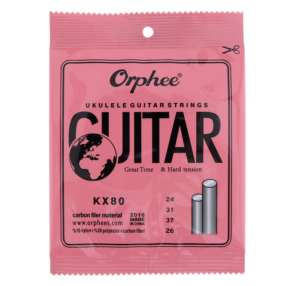 Orphee Nylon Carbon Fiber Ukulele Strings Hawaii Guitar 4 Strings For