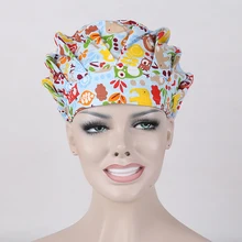 Medical Uniforms New Lab Coat Medical Suit Surgical Cap Caps Scrub For Women 100% Cotton Fish Print Working In Hospital