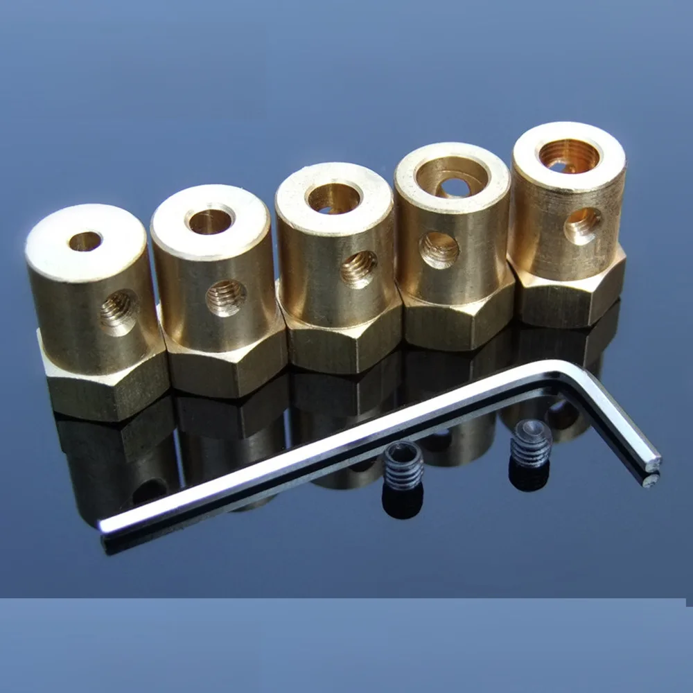 New 3mm/3.17mm/4mm/5mm/6mm/7mm/8mm Motor Shaft Coupling Coupler for DIY