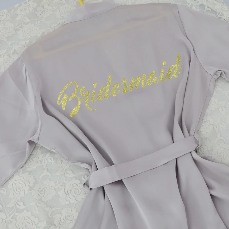 灰色 Bridesmaid