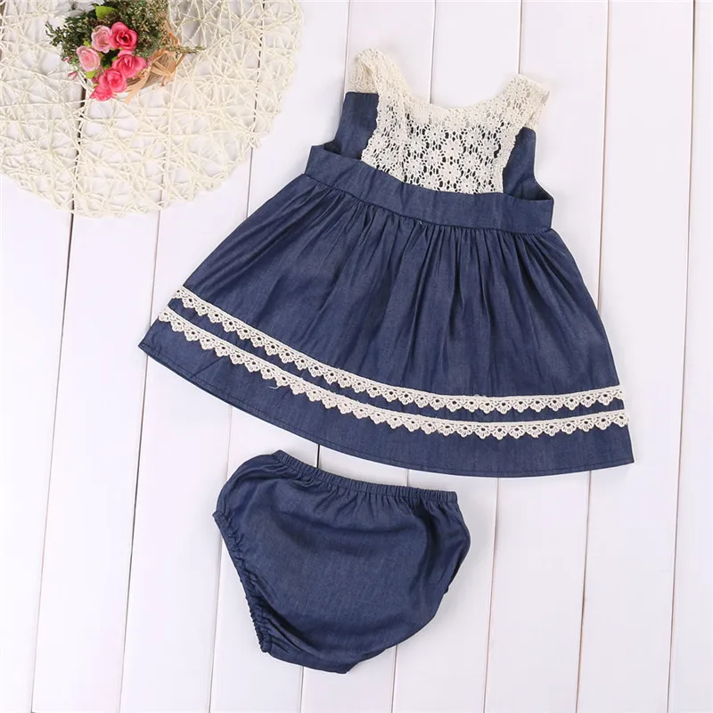 3pcs Infant Baby Girls Blooms Floral Lace T-Shirt+Short Pants+Headband Outfits