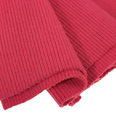 40 см* 80 см Плотная хлопковая трикотажная ткань, трикотажная ткань для шитья, куртка, пуховая кромка манжеты, воротник - Цвет: watermelon red