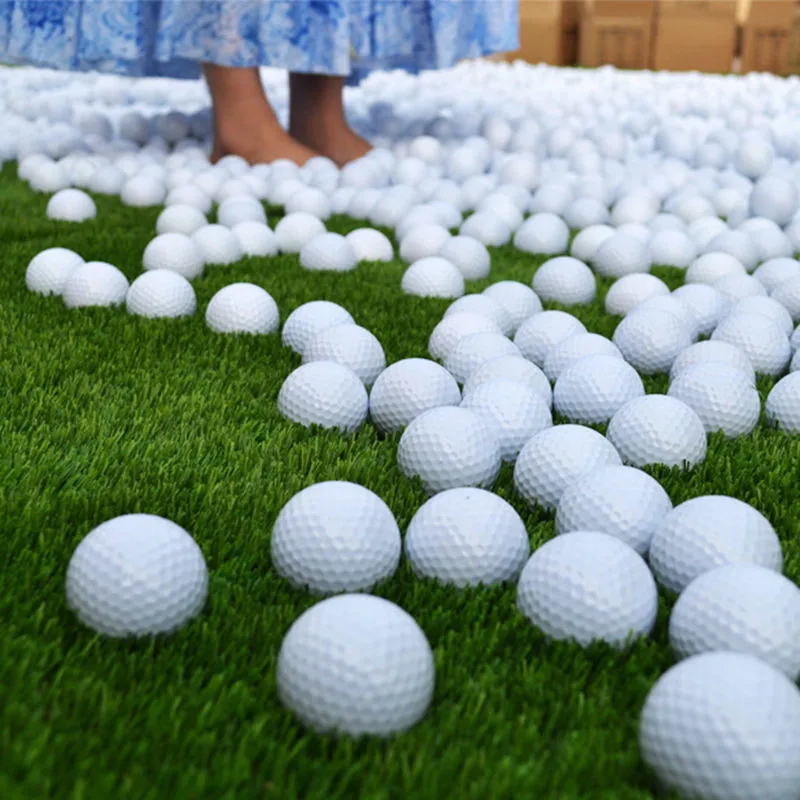 Лидер продаж 10 шт. для комнатных и уличных игр учебные средства мячи для гольфа Спорт на открытом воздухе белый ПУ пены мяч