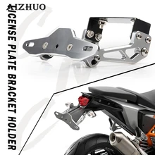 Держатель номерного знака мотоцикла держатель Мото Аксессуары Алюминиевая Подставка для Yamaha Kawasaki Suzuki Honda Ktm Ducati Bmw