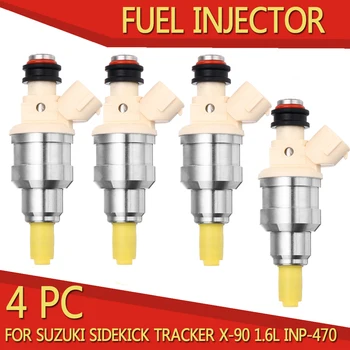 

1X/4X Upgraded Fuel Injectors For Suzuki Sidekick Tracker X-90 1.6L INP-470 For Suzuki X-90 1996-1998 For Geo Tracker 1992-1997