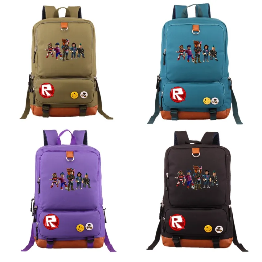 new design roblox backpack student cartoon school bag for roblox new design