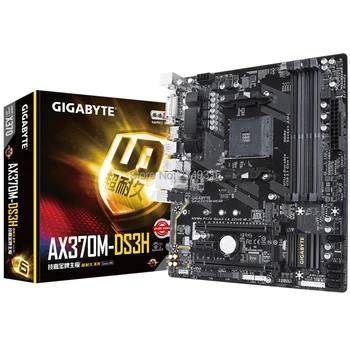 

For Gigabyte GA-AX370M-DS3H Original NEW Motherboard X370 AX370M-DS3H Socket AM4 DDR4 USB3.0 SATA3.0