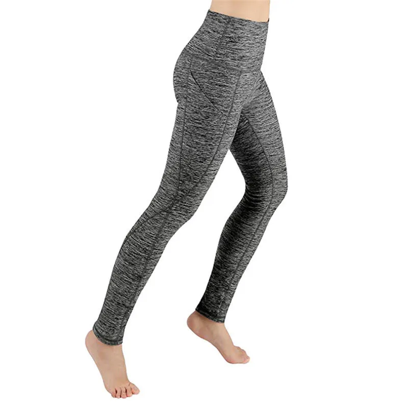 Women Workout Out Pocket Leggings Fitness Sports Gym Running Yoga Athletic Pants Yoga Pants Women High Waist Seamless#LRSS