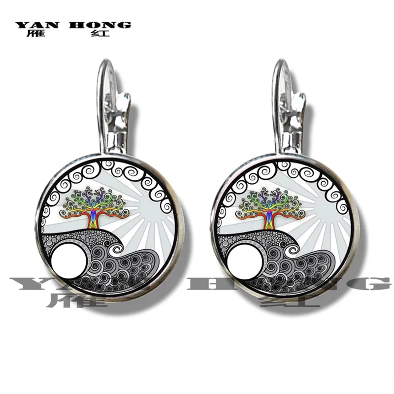 

Fashion Earring pendant, 16MM, Geometric Element Diagram, Tree of Life,