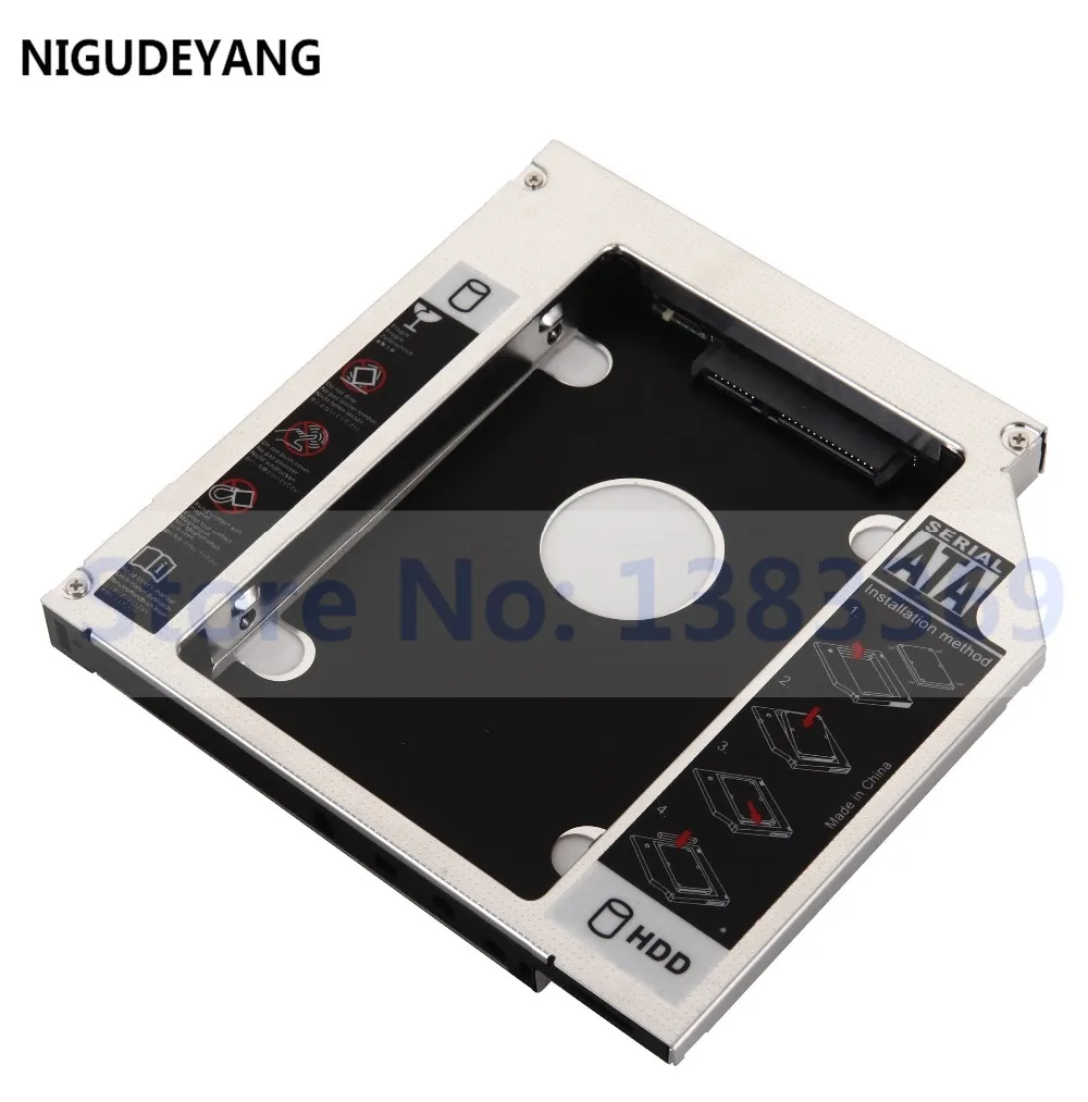 NIGUDEYANG SATA 2-й жесткий диск HDD SSD оптический адаптер Caddy для Toshiba L670-16L L775-15T |