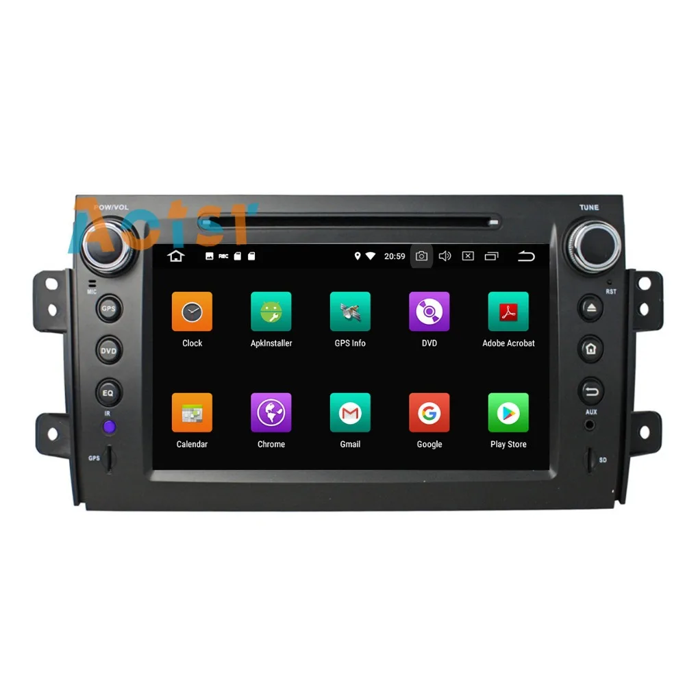 Sale IPS Screen Android 8.0 Car multimedia dvd player head unit For Suzuki SX4 2006 - 2012 GPS Navigation radio autos tereo 4+32G BT 2