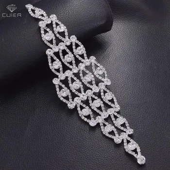 

10pcs/lot Crystal appliques for bridal dress sew on rhinestone glass patches appliques strass DIY clothings accessories HD-942