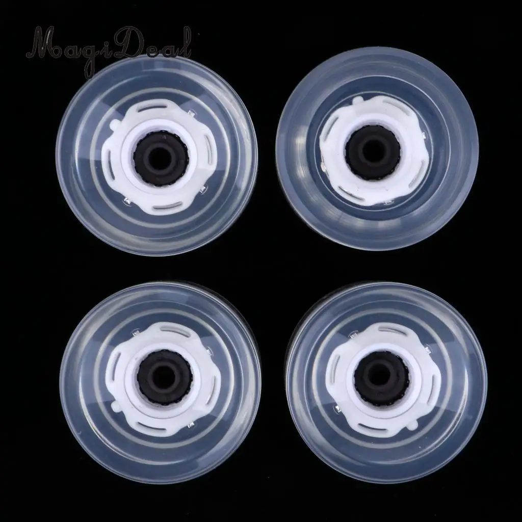 4 Pieces Longboard Skateboard Scooter Wheels 70mm Light Up Outdoors Skateboard Accessories Repair or Rebuilding Kit