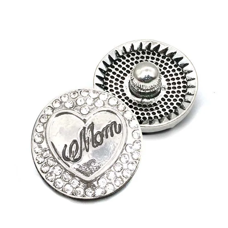 

Multicolor metal Rhinestone Snap Buttons W111 mom Diy Jewelry fit 18mm Snap button Necklaces/Bracelets for women