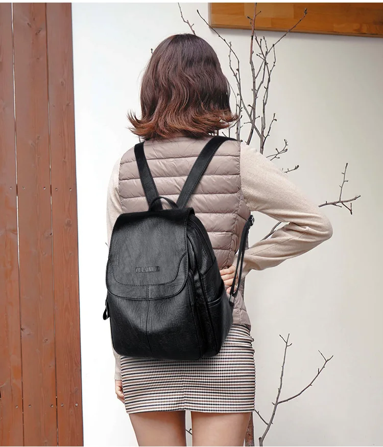 LANYIBAIGE женские кожаные рюкзаки женская сумка на плечо женский рюкзак винтажные школьные рюкзаки для девочек рюкзак для путешествий