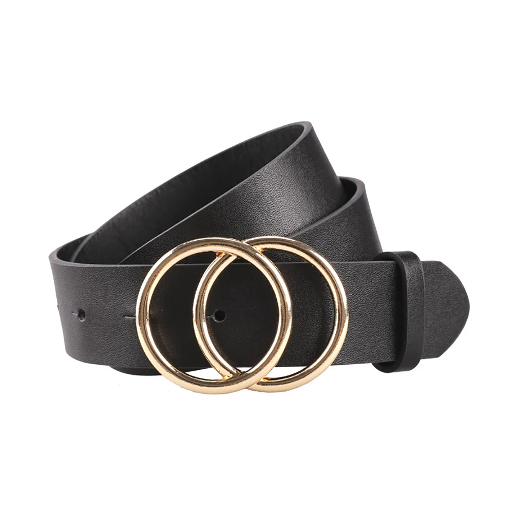 

2019 Women Belts For Women's Jeans Fashion Gold Buckle Waist Leather Strap High Quality Designer Strap Belt Cinturon Mujer