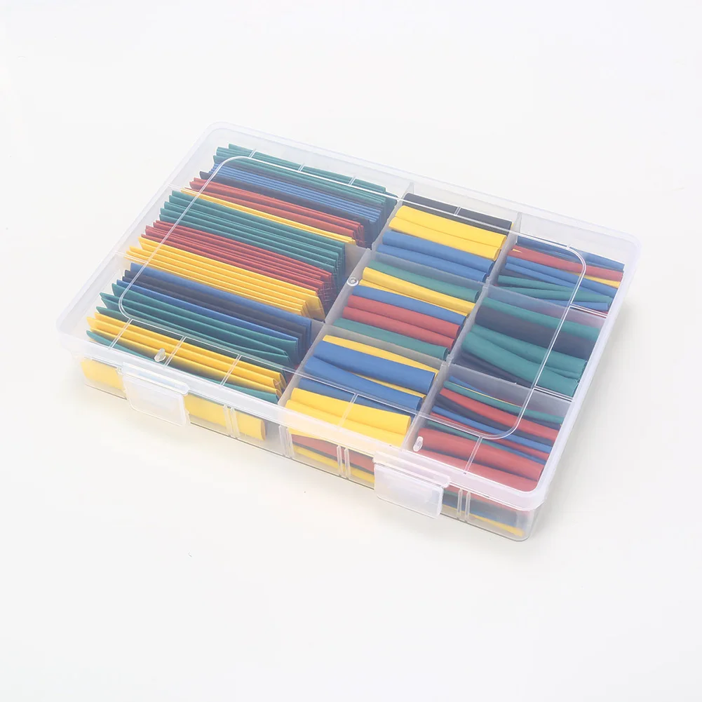 

485 Pcs Heat Shrink Tubing Insulation Protection Flame Retardant Tube Sleeving Wrap Car Electrical Cable Wire Kit Set LB88