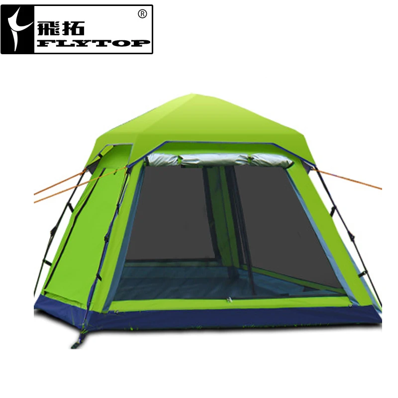 FLYTOP кемпинговая палатка для 3 4 человек летнее уличное снаряжение семейная
