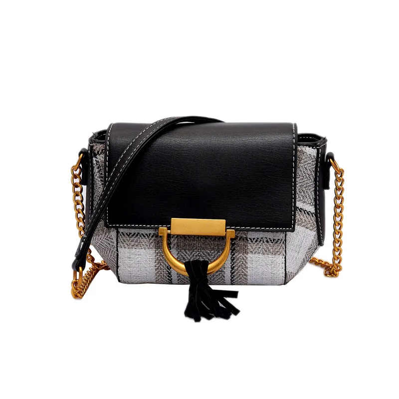 

female personalized bag flap envelope cross body bag women vintage magnetic button plaid bags lady clasp cute party small bag