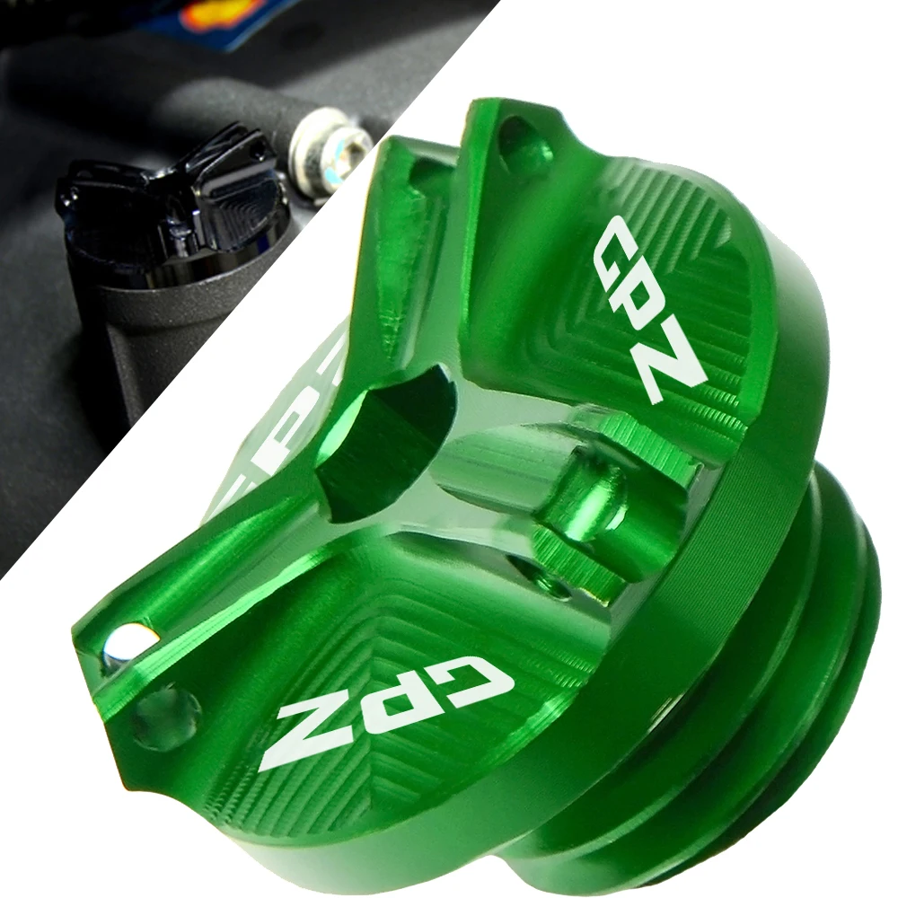 

Aluminum Motprbike Motorcycle Engine Oil Cup Oil Fill Cap For Kawasaki GPZ500S GPZ-500S GPZ 500S EX500R EX-500R EX 500R NINJA