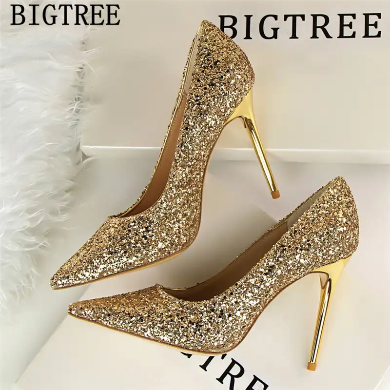 gold shoes for women