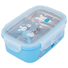 Милый мультяшный Ланч-бокс 304 из нержавеющей стали, изоляционный школьный контейнер для еды для взрослых и детей, пластиковая коробка для бенто, китайские наборы посуды